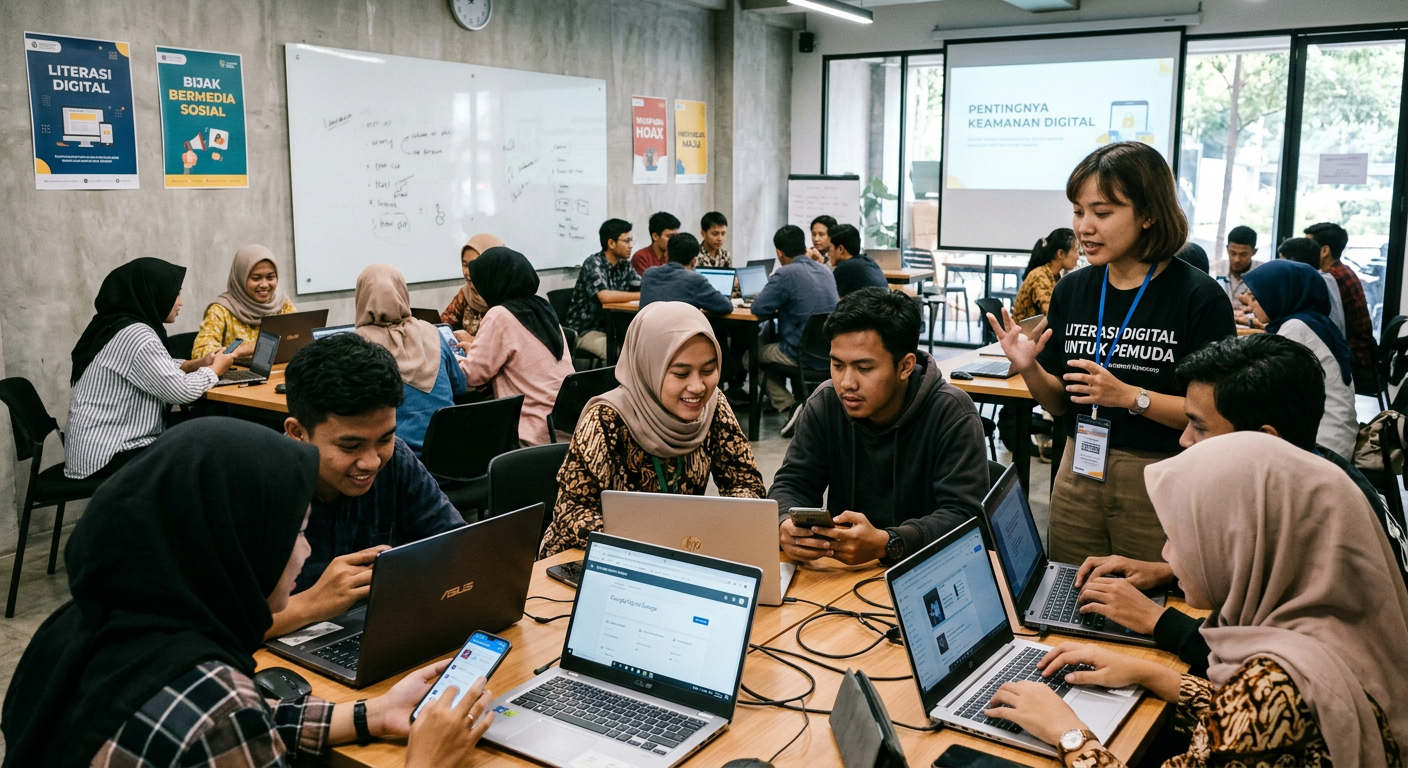 Workshop Literasi Digital Pemuda - kegiatan LIVESGP 2D