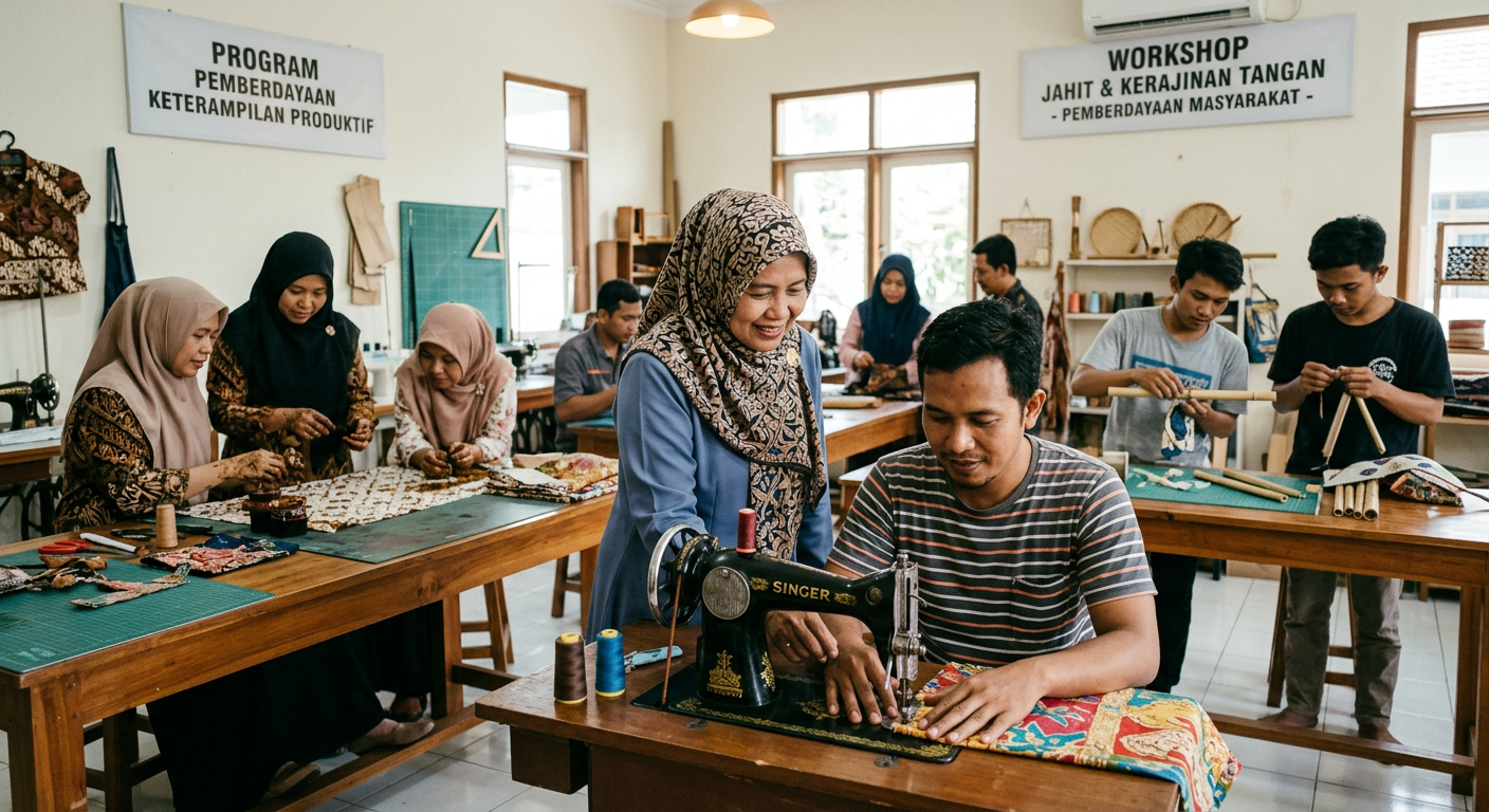 LIVESGP 2D Berdaya - Program pemberdayaan masyarakat dan peningkatan keterampilan produktif untuk kemandirian ekonomi.